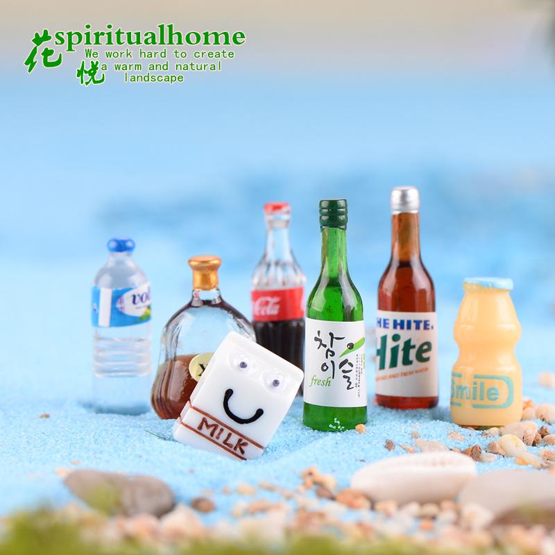 Phụ Kiện Tiểu Cảnh Tiểu cảnh chai sữa và rượu mini trang trí chậu cây DIY (ZC-999)