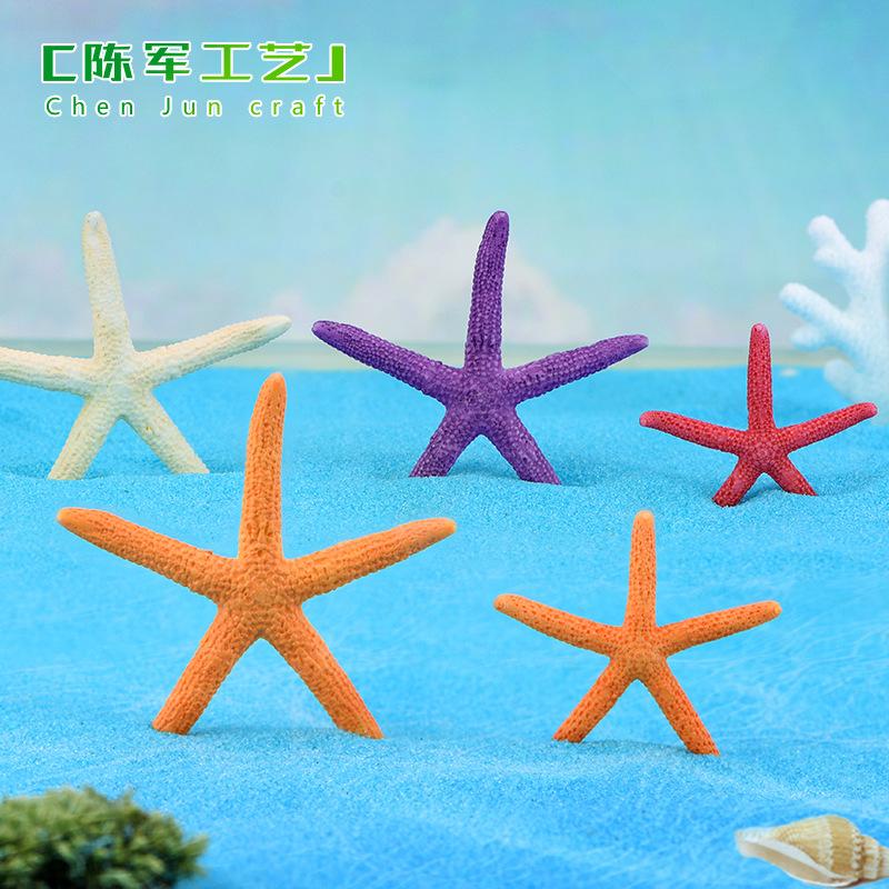 Phụ Kiện Tiểu Cảnh Tiểu cảnh sao biển màu sắc, phụ kiện trang trí bể cá mini (ZC-488)