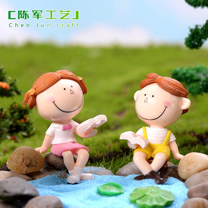 Phụ Kiện Tiểu Cảnh Tiểu cảnh cặp đôi PVC mini quà tặng lễ tình nhân DIY (ZC-935)