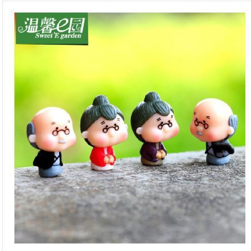 Phụ Kiện Tiểu Cảnh Tiểu cảnh ông bà mini, phụ kiện trang trí dễ thương DIY (ZC-613)