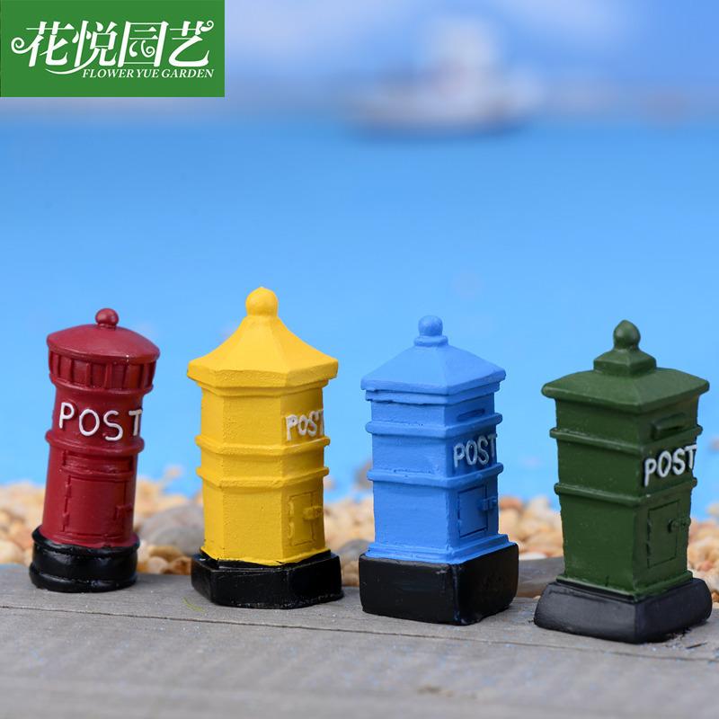 Phụ Kiện Tiểu Cảnh Tiểu cảnh hộp thư cổ điển châu Âu, trang trí Zakka mini (ZC-326)