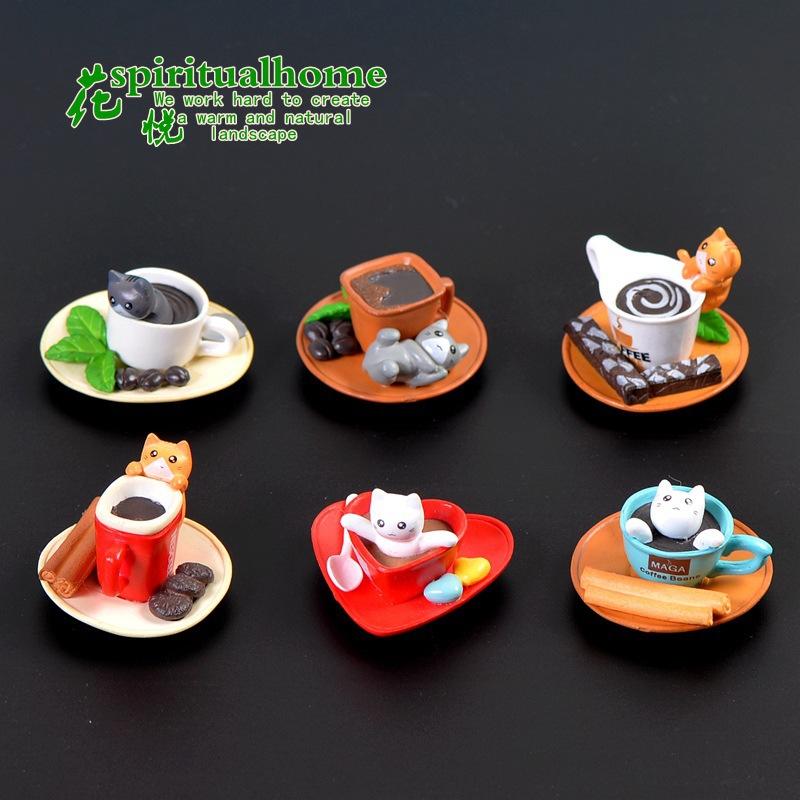 Phụ Kiện Tiểu Cảnh Mèo và bánh ngọt tiểu cảnh DIY trang trí bàn đáng yêu (ZC-762)