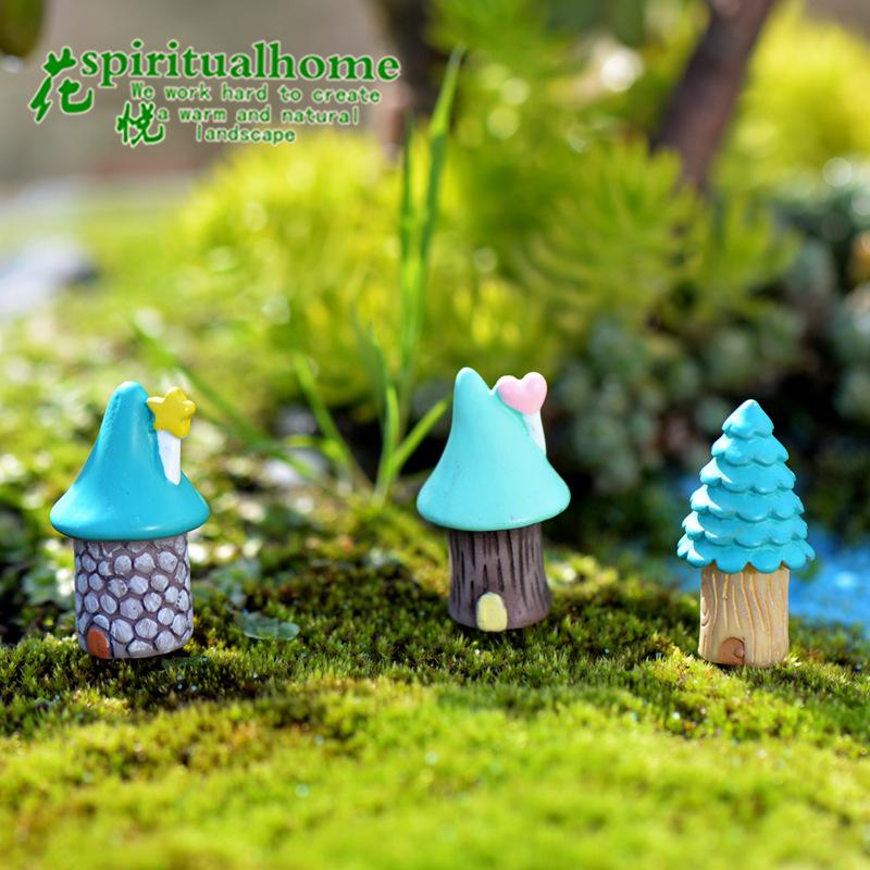 Phụ Kiện Tiểu Cảnh Tiểu cảnh nhà cây hoạt hình, phụ kiện trang trí cây cảnh DIY (ZC-596)
