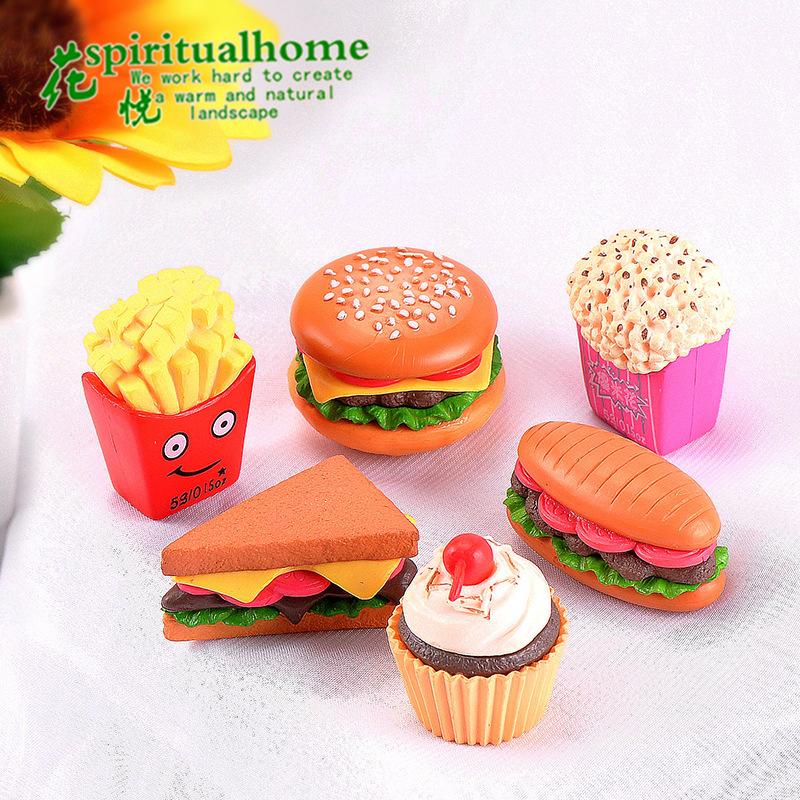 Phụ Kiện Tiểu Cảnh Tiểu cảnh bánh hamburger và sushi, phụ kiện trang trí mini (ZC-490)