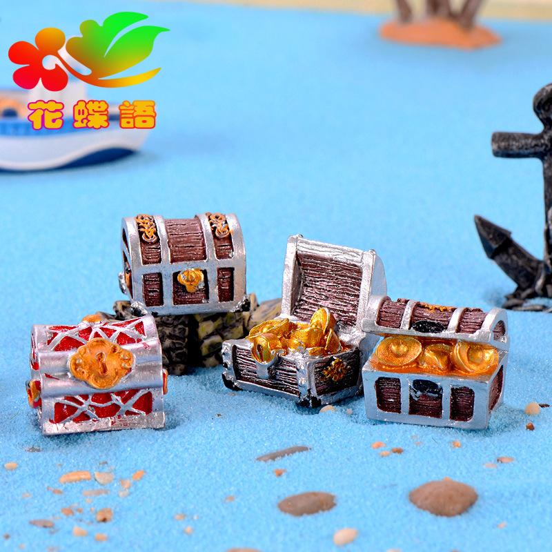 Phụ Kiện Tiểu Cảnh Tiểu cảnh kho báu cướp biển, trang trí bể cá phong cách (ZC-294)