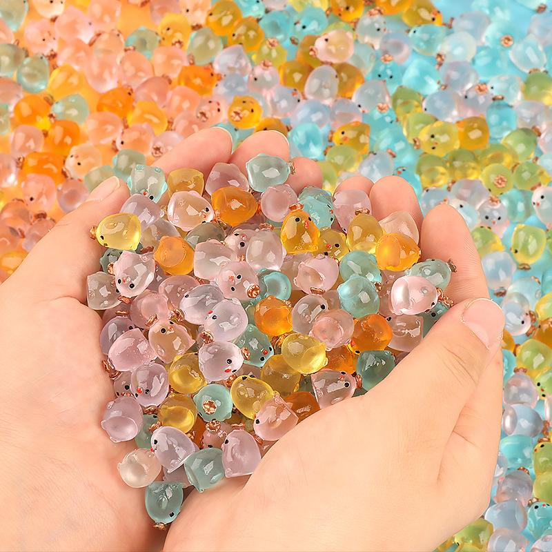 Charm LaBuBu Charm gà phát sáng tiểu cảnh dễ thương DIY (FF-12)