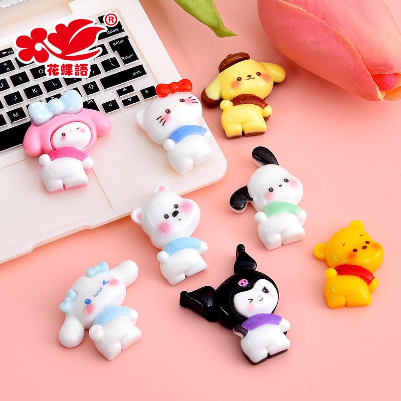 Phụ Kiện Nhỏ Xinh Động vật resin mini, phụ kiện DIY, gương, nam châm tủ lạnh (NX-619)