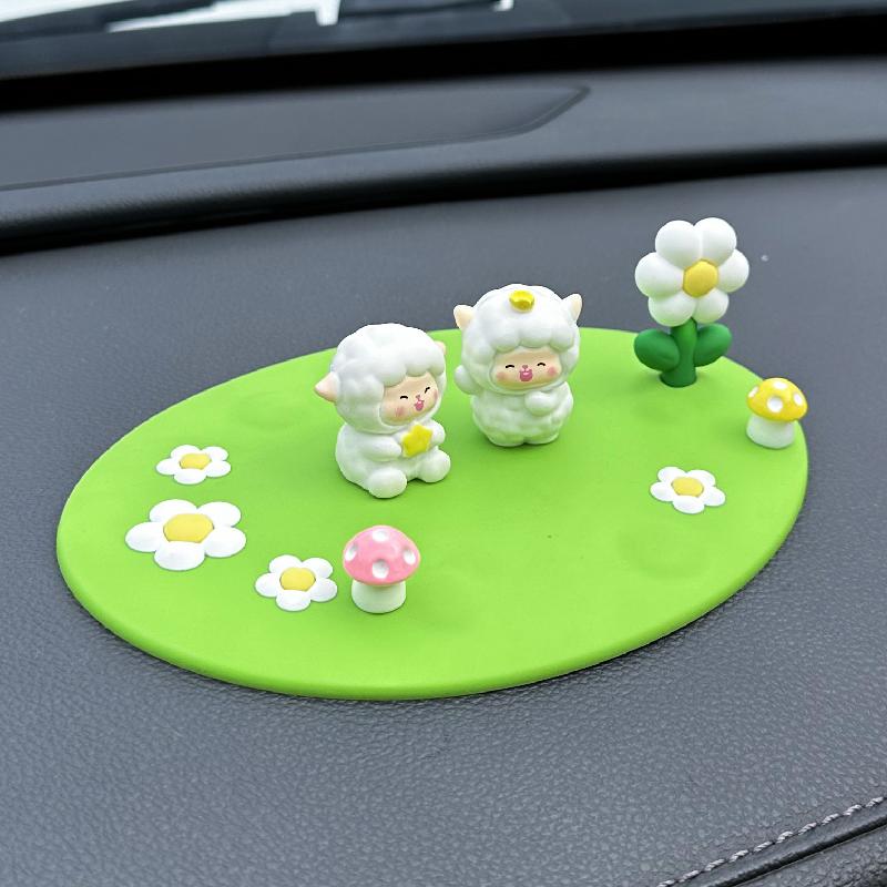 Phụ Kiện Tiểu Cảnh Tiểu cảnh hoa cúc, cỏ bốn lá DIY, phụ kiện tiểu cảnh mini xe bàn chống trượt (ZC-845)