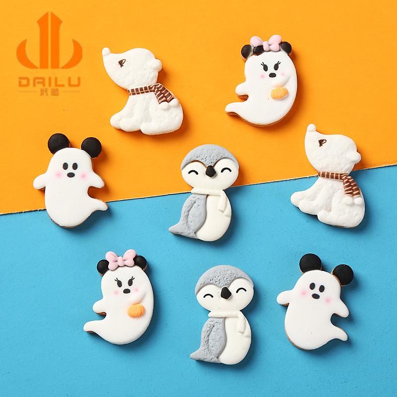 Charm LaBuBu 卡通公仔北极熊企鹅 diy树脂配件 头饰发绳手机壳车饰装饰材料