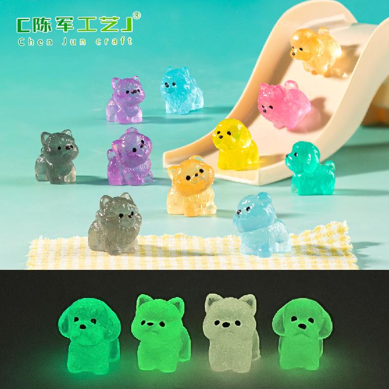Phụ Kiện Tiểu Cảnh Tiểu cảnh chó phát sáng DIY, phụ kiện treo tiểu cảnh mini micro scene dễ thương (ZC-890)