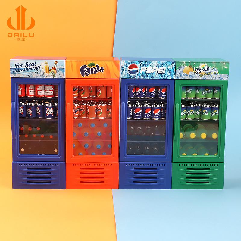 Charm LaBuBu 可爱仿真迷你冰箱冰柜娃娃屋1:12厨房微缩模型摆件儿童过家家玩具