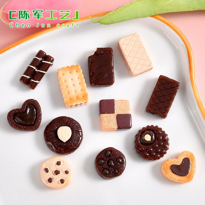 Phụ Kiện Tiểu Cảnh Tiểu cảnh chocolate DIY, phụ kiện handmade mini, fridge magnet, craft cute (ZC-1104)