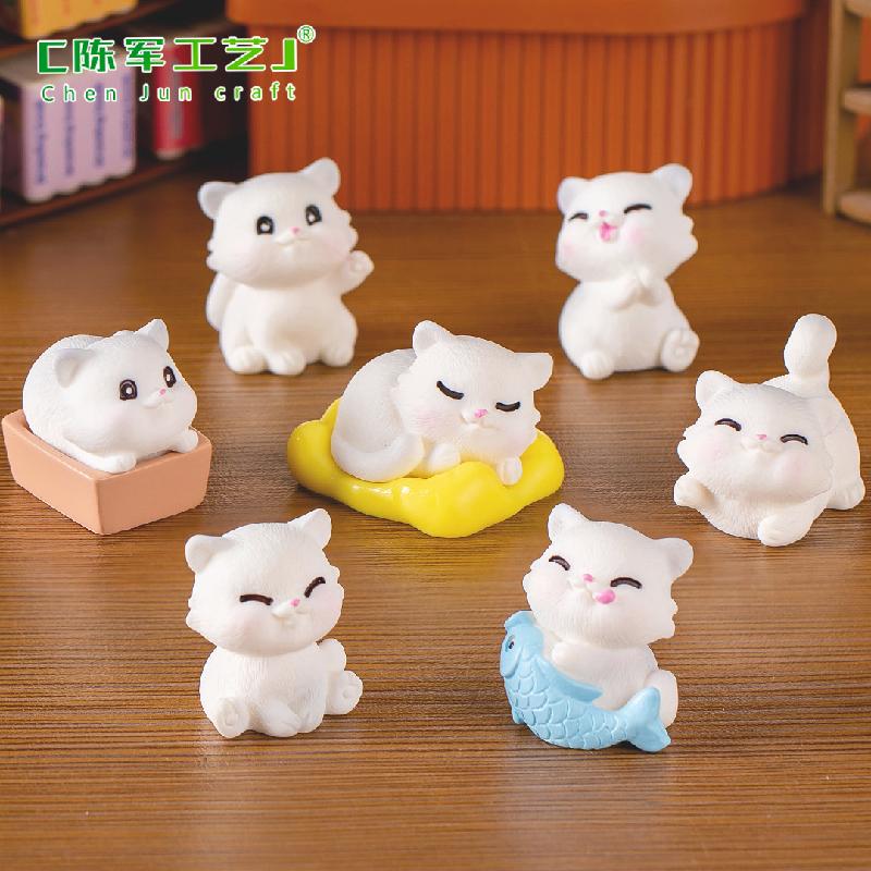 Phụ Kiện Tiểu Cảnh Tiểu cảnh mèo nghịch ngợm mini trang trí xe và bàn DIY (ZC-1095)