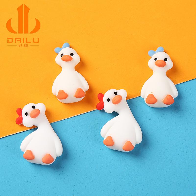 Charm LaBuBu Charm vịt nghiêng đầu DIY trang trí vỏ điện thoại (FF-512)