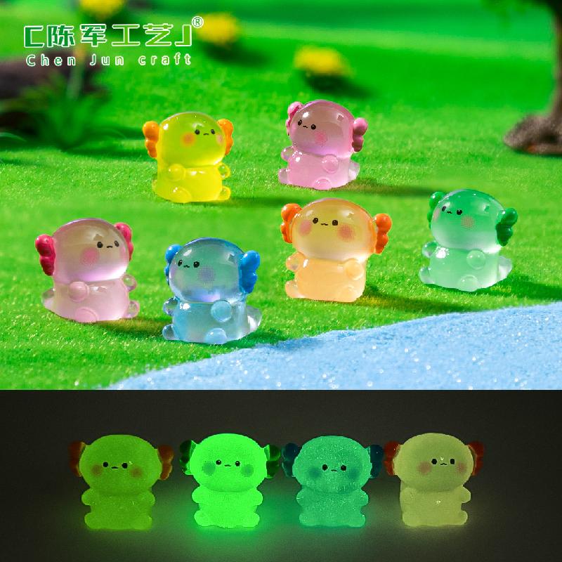 Phụ Kiện Tiểu Cảnh Tiểu cảnh rồng lục giác mập phát sáng DIY, phụ kiện tiểu cảnh mini resin cute (ZC-1094)