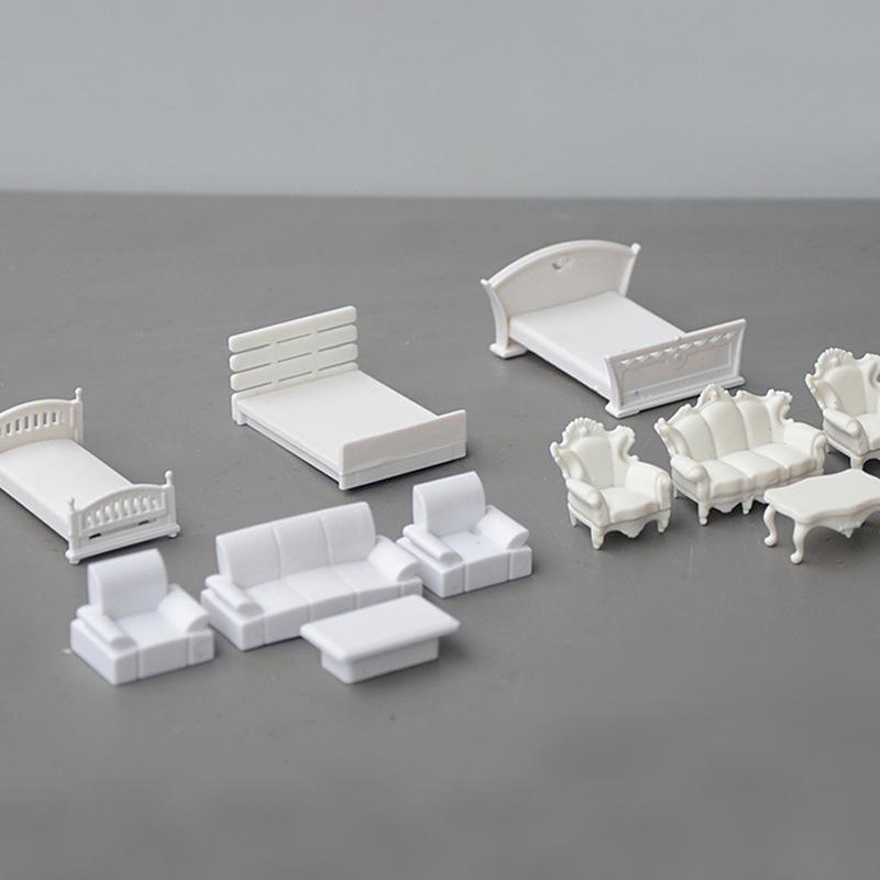 Phụ Kiện Mô Hình Bộ Sofa Giường Mini Tỷ Lệ 1:50 (MH-92)