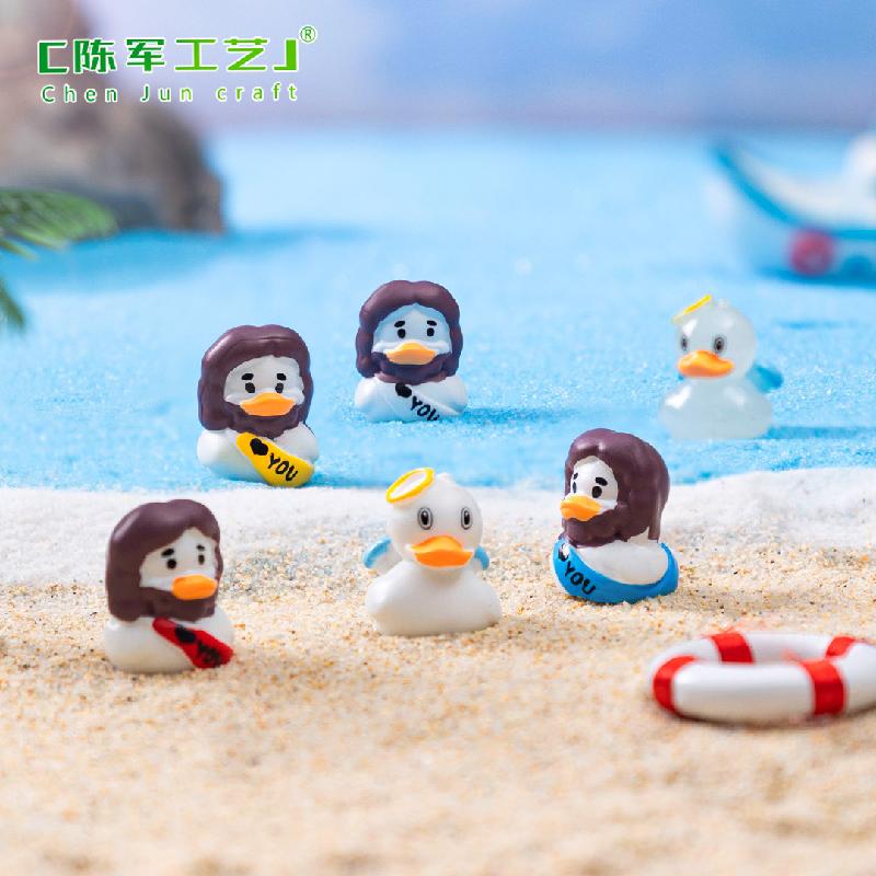 Phụ Kiện Tiểu Cảnh Tiểu cảnh thiên thần vịt Phục Sinh DIY, phụ kiện tiểu cảnh mini treo bàn cute micro (ZC-1390)