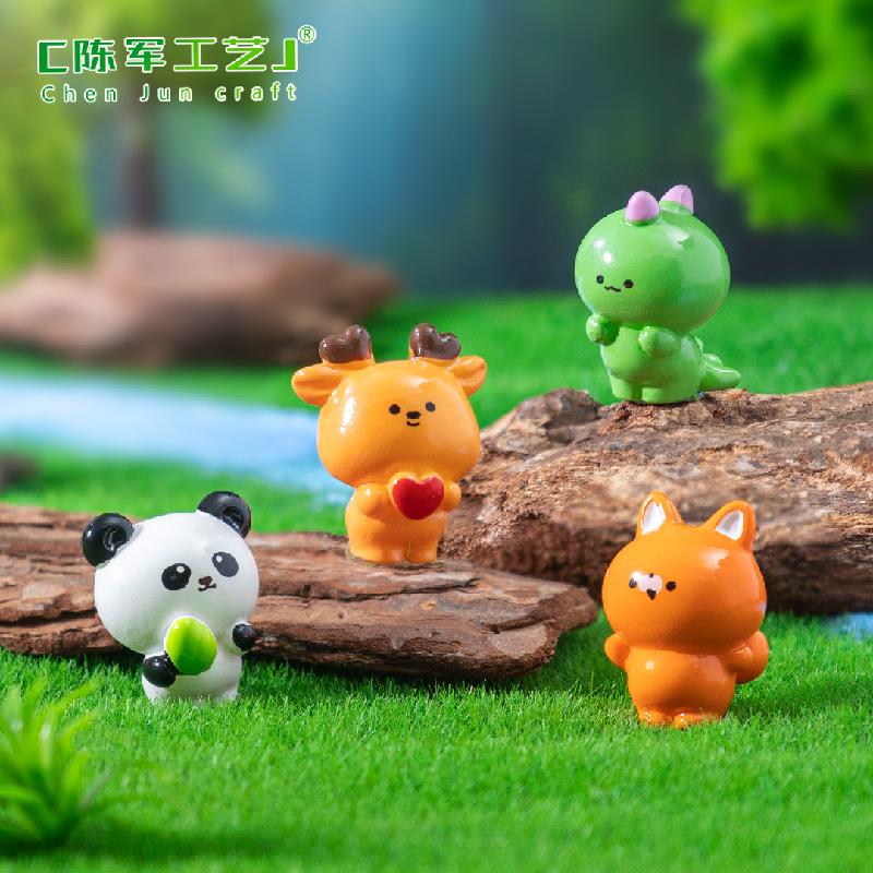 Phụ Kiện Tiểu Cảnh Tiểu cảnh động vật DIY, phụ kiện tiểu cảnh mini xe bàn garden resin micro đáng yêu (ZC-1402)