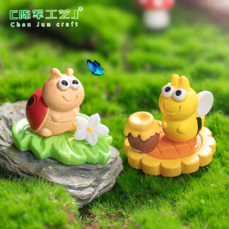 Phụ Kiện Tiểu Cảnh Tiểu cảnh côn trùng: ong, ốc, DIY, phụ kiện treo bàn tiểu cảnh mini nhỏ xinh (ZC-609)