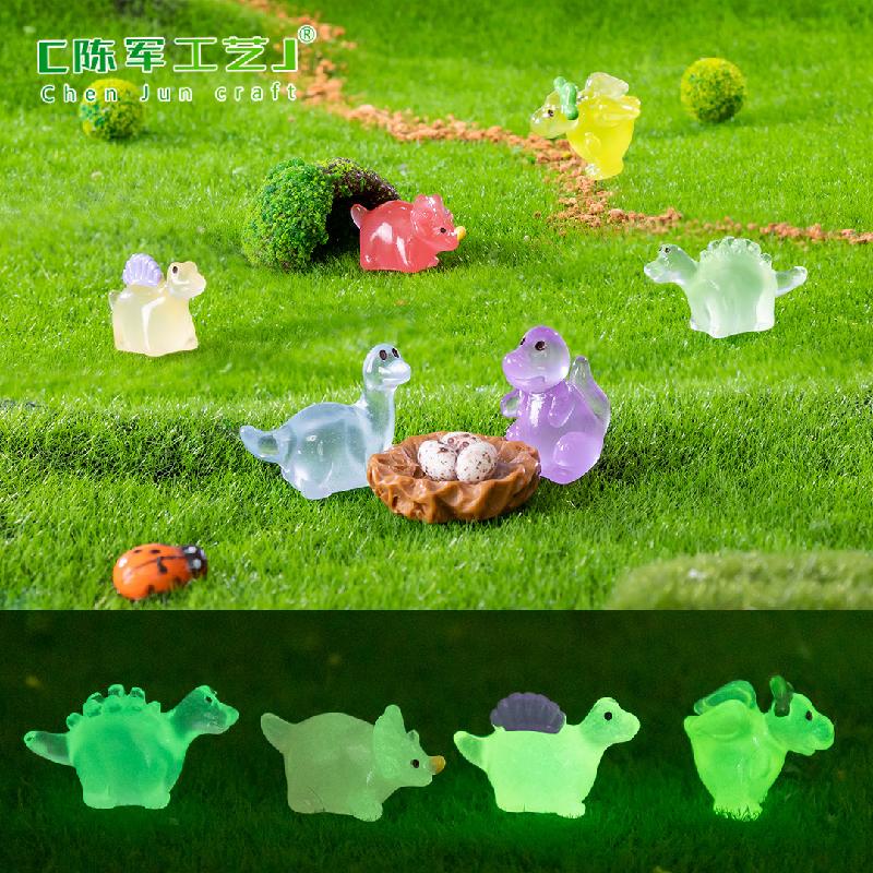 Phụ Kiện Tiểu Cảnh Tiểu cảnh khủng long phát sáng mini trang trí chậu rêu (ZC-874)