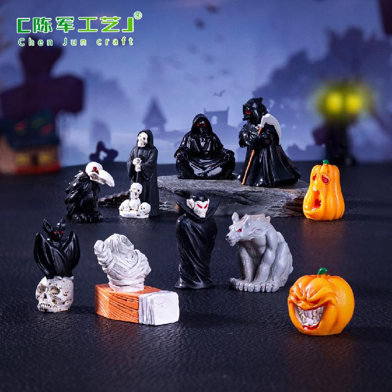 Phụ Kiện Tiểu Cảnh Tiểu cảnh Halloween: xác ướp, sọ mini DIY, phụ kiện treo bàn tiểu cảnh sáng tạo (ZC-245)