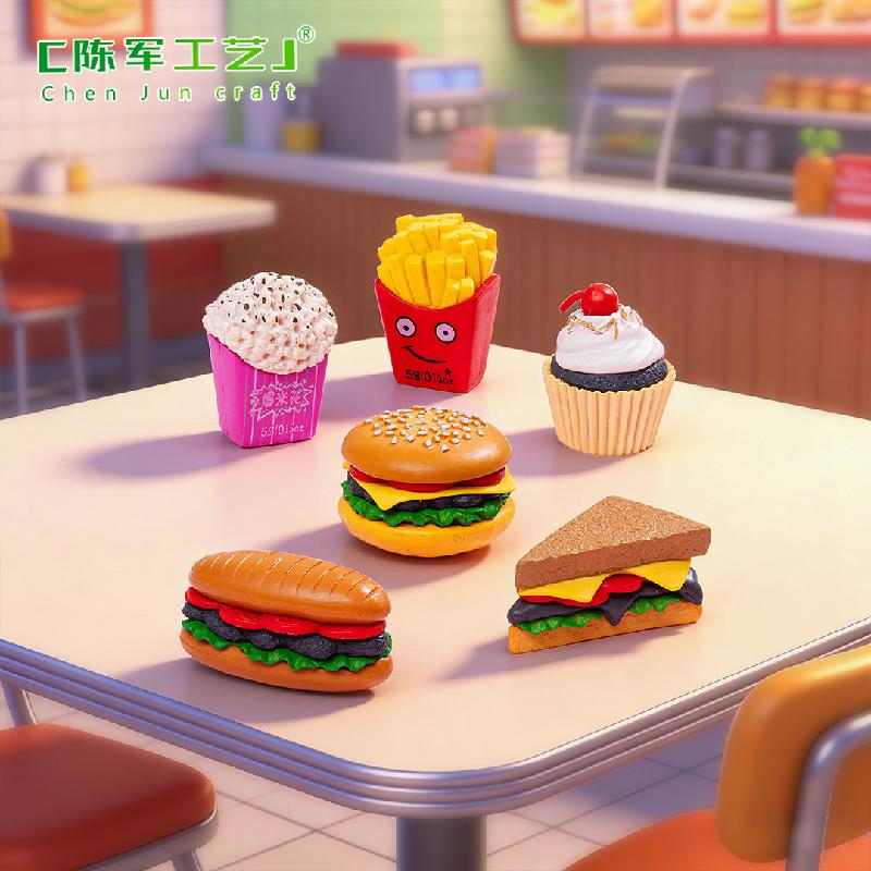 Phụ Kiện Tiểu Cảnh Tiểu cảnh bánh hamburger và sushi, phụ kiện trang trí mini (ZC-490)