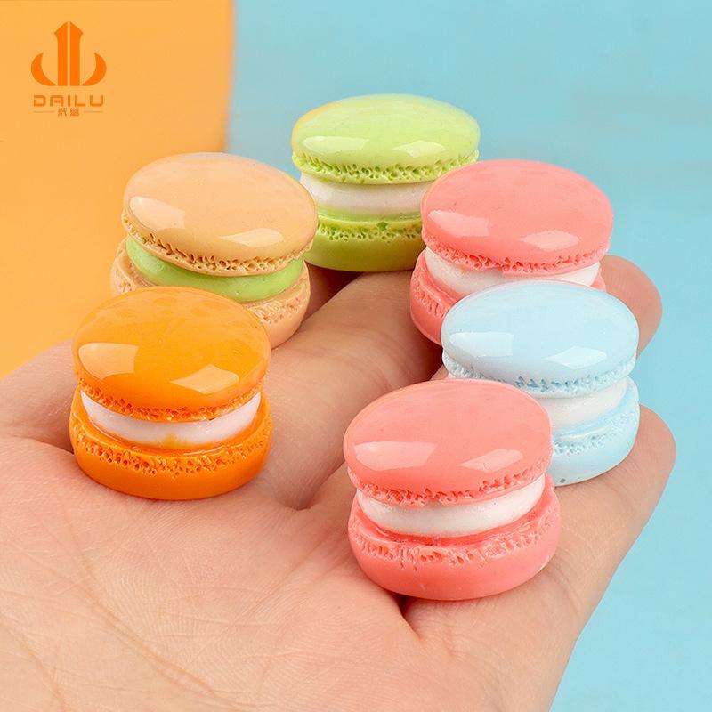 Charm LaBuBu 亮面马卡龙食完 diy奶油胶手机壳头饰发夹饰品树脂配件批发