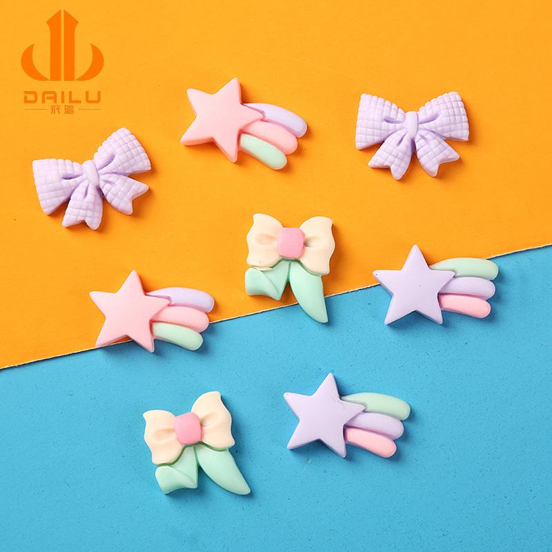 Charm LaBuBu 树脂DIY发夹饰品树脂饰品蝴蝶结小配件适用滴胶手机壳笔记本配件