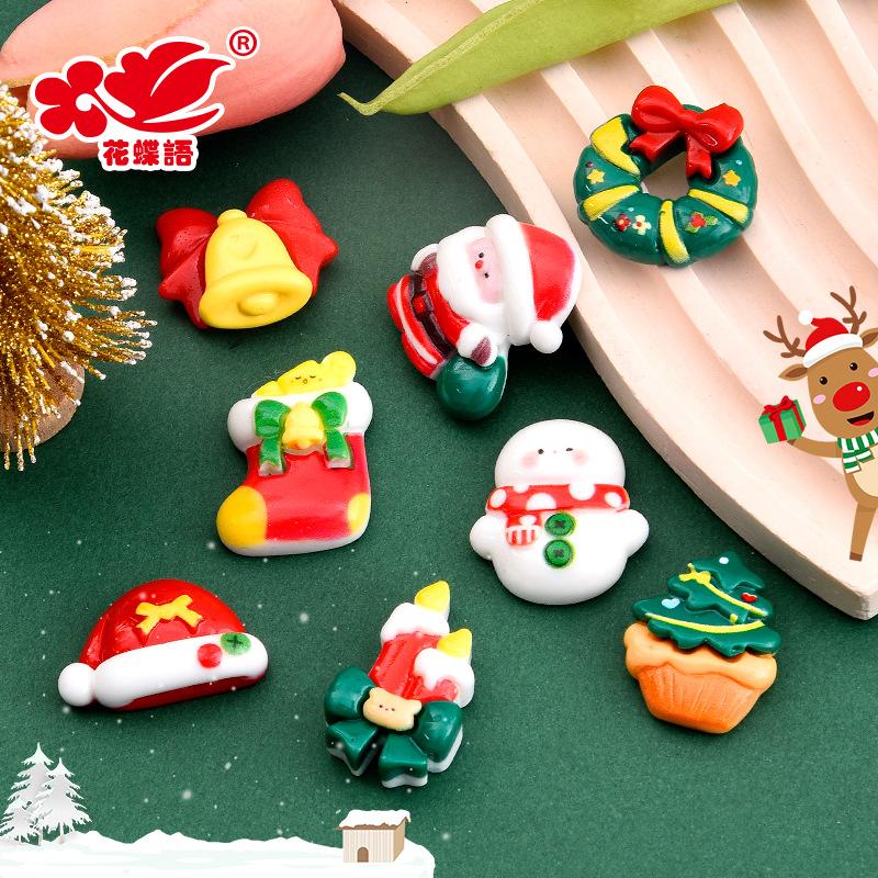 Phụ Kiện Nhỏ Xinh Phụ kiện Noel resin, ông già Noel, cây thông DIY (NX-630)