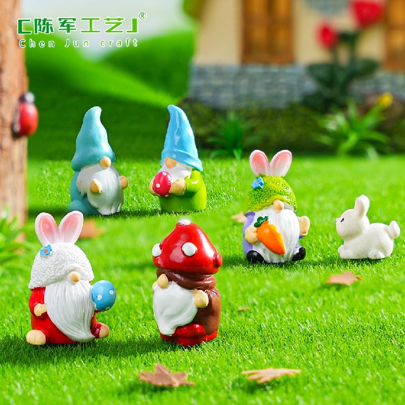 Phụ Kiện Tiểu Cảnh Tiểu cảnh nấm & lùn DIY, phụ kiện tiểu cảnh mini resin treo bàn garden đáng yêu cute micro (ZC-1446)