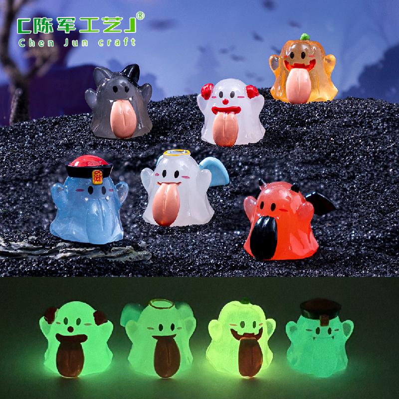 Phụ Kiện Tiểu Cảnh Tiểu cảnh ma lưỡi to phát sáng Halloween DIY, phụ kiện tiểu cảnh mini đáng yêu (ZC-1096)