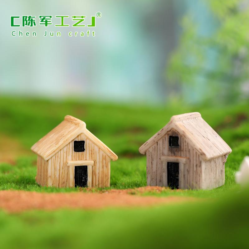 Phụ Kiện Tiểu Cảnh Tiểu cảnh nhà gỗ mini resin DIY trang trí rêu cây (ZC-847)