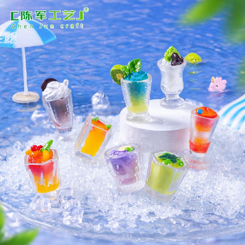 Phụ Kiện Tiểu Cảnh Tiểu cảnh đồ uống DIY, phụ kiện tiểu cảnh mini blind bag bàn cute, đáng yêu (ZC-1017)