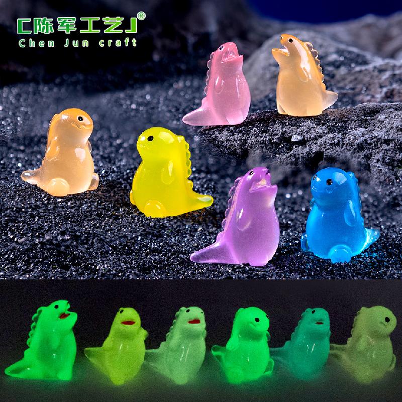 Phụ Kiện Tiểu Cảnh Tiểu cảnh Godzilla phát sáng DIY, phụ kiện tiểu cảnh mini resin treo bàn garden đáng yêu cute (ZC-1488)