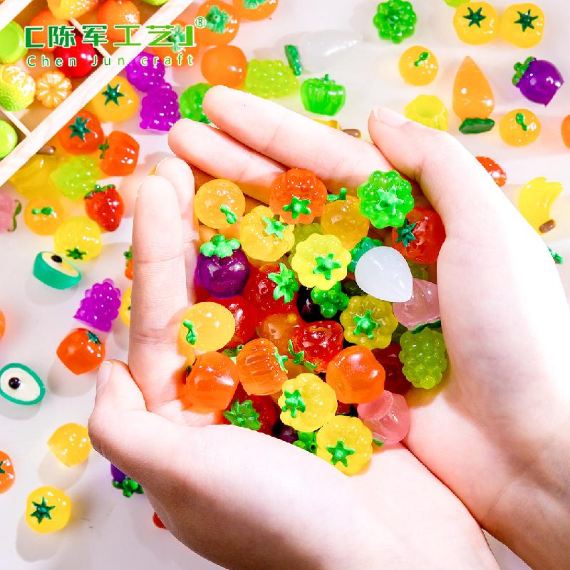 Phụ Kiện Tiểu Cảnh Tiểu cảnh phát sáng, trái cây và rau, phụ kiện cài tóc (ZC-71)