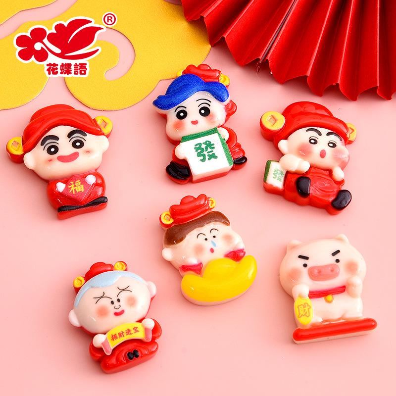 Phụ Kiện Nhỏ Xinh Shin 财神 resin, phụ kiện Tết, DIY, ốp điện thoại (NX-621)