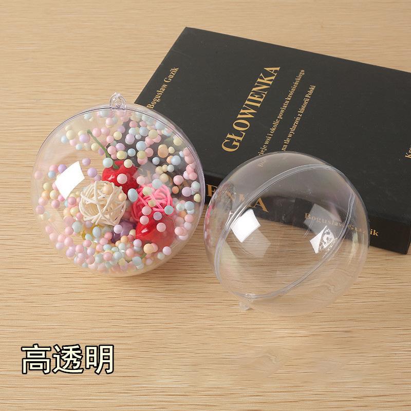 Phụ Kiện Tiểu Cảnh Quả cầu tròn rỗng acrylic trong suốt, trang trí treo (BS-61)