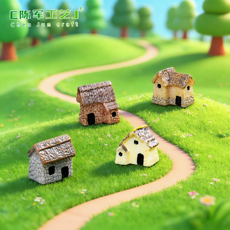 Phụ Kiện Tiểu Cảnh Tiểu cảnh nhà nhỏ, chậu cây mini, trang trí cây cảnh DIY (ZC-104)