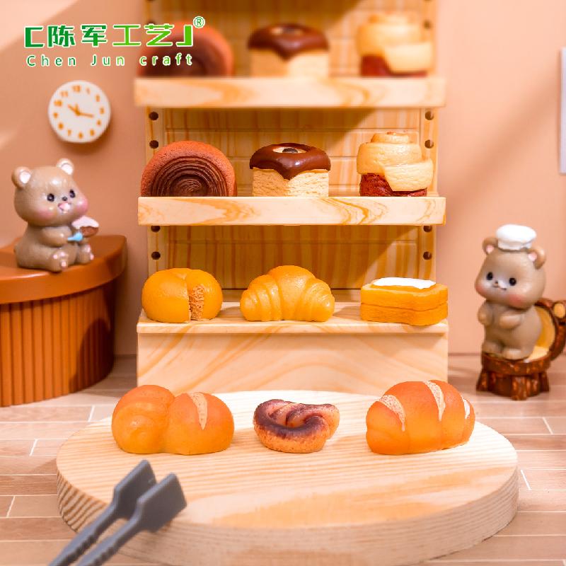 Phụ Kiện Tiểu Cảnh Tiểu cảnh bánh mì và bánh ngọt, trang trí DIY mini (ZC-281)