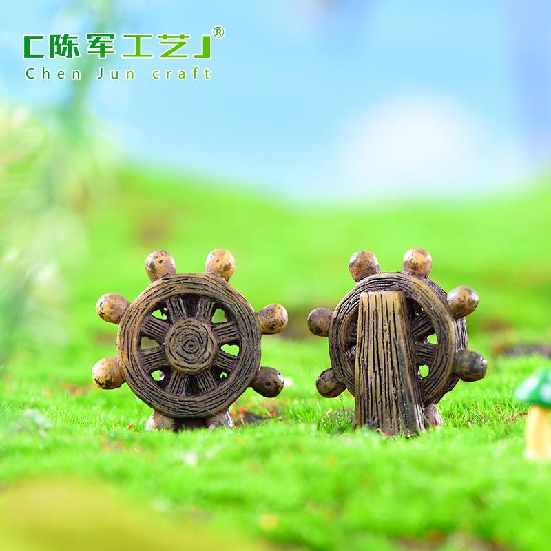 Phụ Kiện Tiểu Cảnh Tiểu cảnh hoa và thuyền, phụ kiện trang trí cây cảnh DIY (ZC-581)