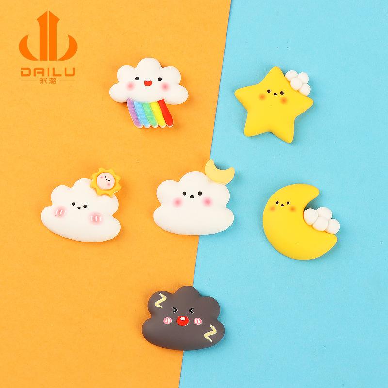 Charm LaBuBu Charm sao & mặt trăng DIY trang trí vỏ điện thoại (FF-174)