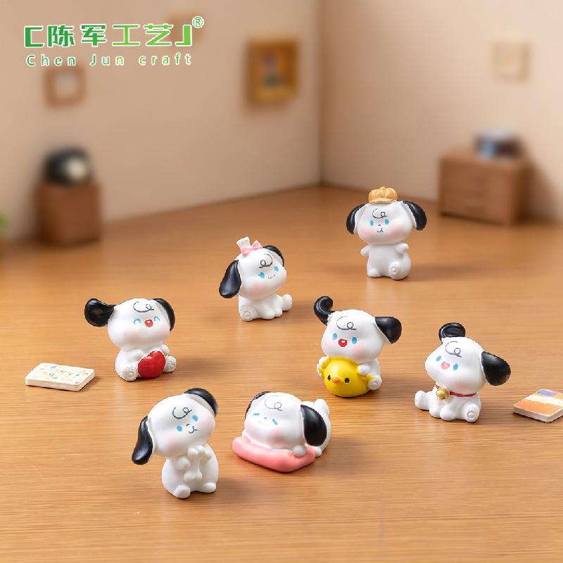 Phụ Kiện Tiểu Cảnh Tiểu cảnh chó con mini trang trí nhà búp bê và xe hơi (ZC-867)