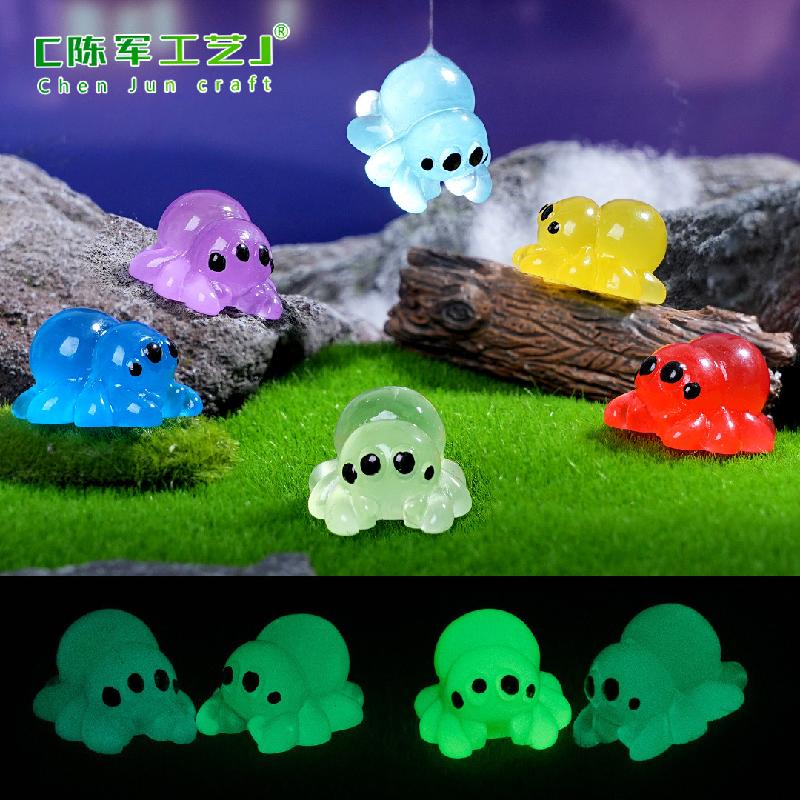 Phụ Kiện Tiểu Cảnh Tiểu cảnh nhện phát sáng DIY, phụ kiện tiểu cảnh mini resin blind bag đáng yêu (ZC-1138)