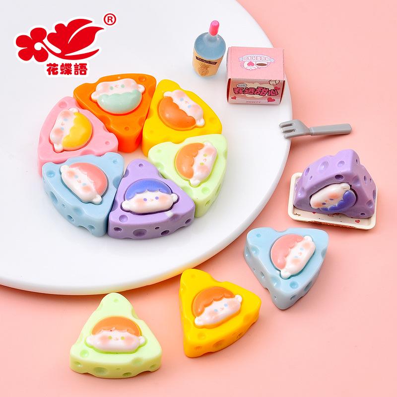 Phụ Kiện Nhỏ Xinh Phô mai Cheese resin DIY, phụ kiện kem giả, dép Crocs, nam châm tủ lạnh (NX-601)