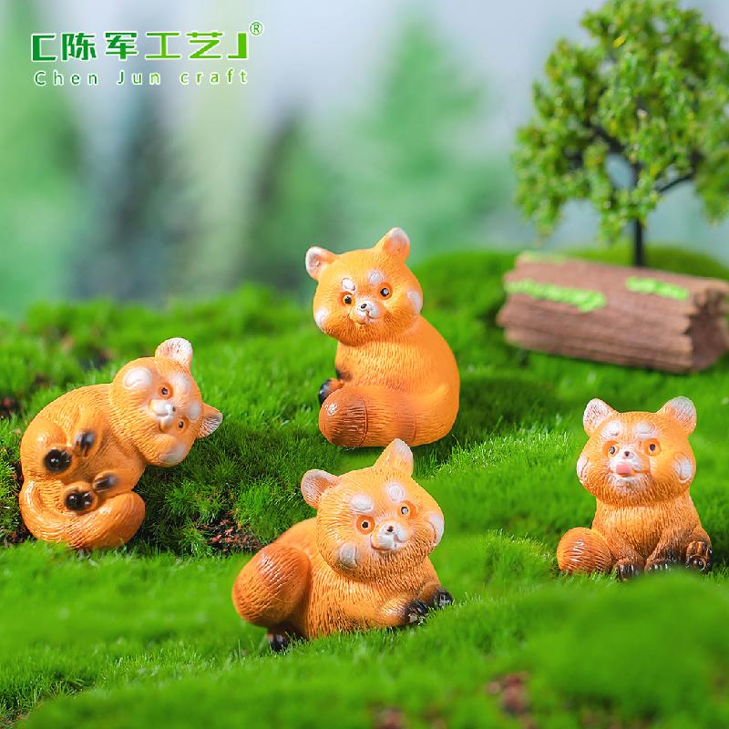 Phụ Kiện Tiểu Cảnh Tiểu cảnh gấu trúc mini trang trí xe và bàn DIY dễ thương (ZC-1158)