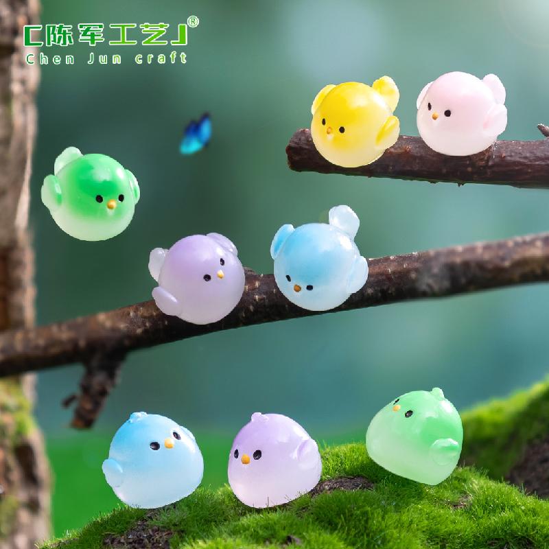Phụ Kiện Tiểu Cảnh Tiểu cảnh chim sẻ nhỏ, gà con DIY, phụ kiện treo bàn tiểu cảnh mini đáng yêu (ZC-813)