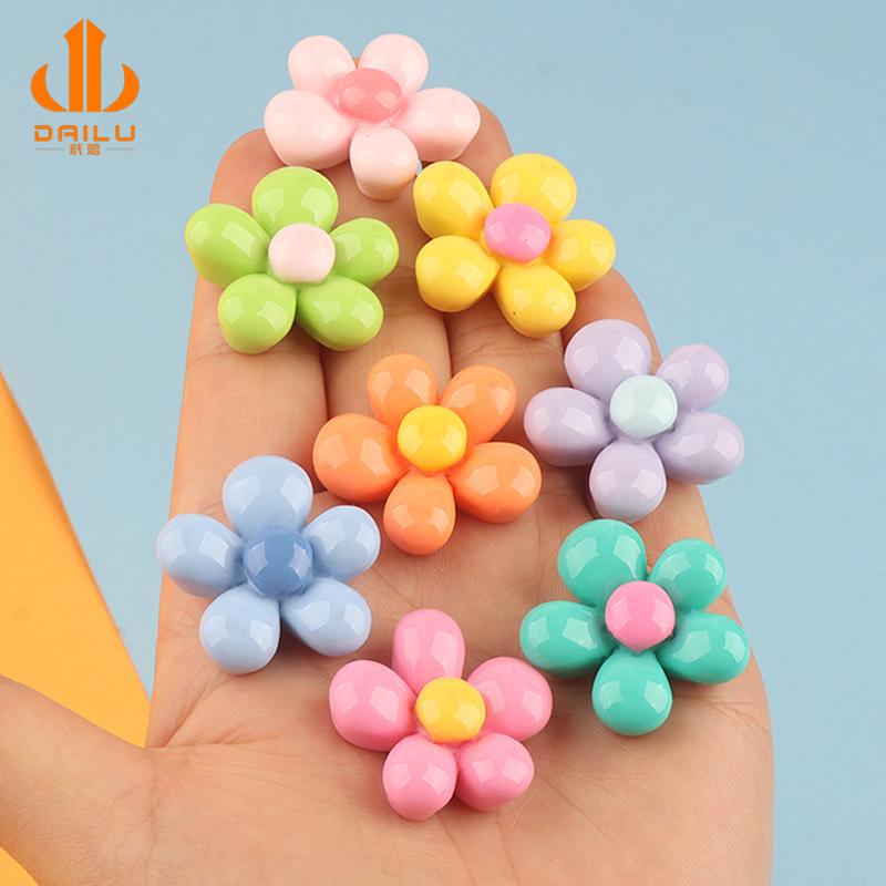Charm LaBuBu 亮面肉肉花彩色 大小diy奶油胶手机壳冰箱贴发夹饰品树脂配件批发