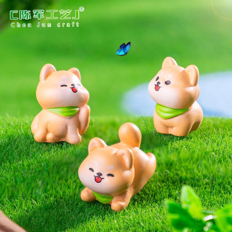Phụ Kiện Tiểu Cảnh Tiểu cảnh chó Shiba DIY, phụ kiện tiểu cảnh mini bàn xe thu nhỏ đáng yêu, cute (ZC-1037)