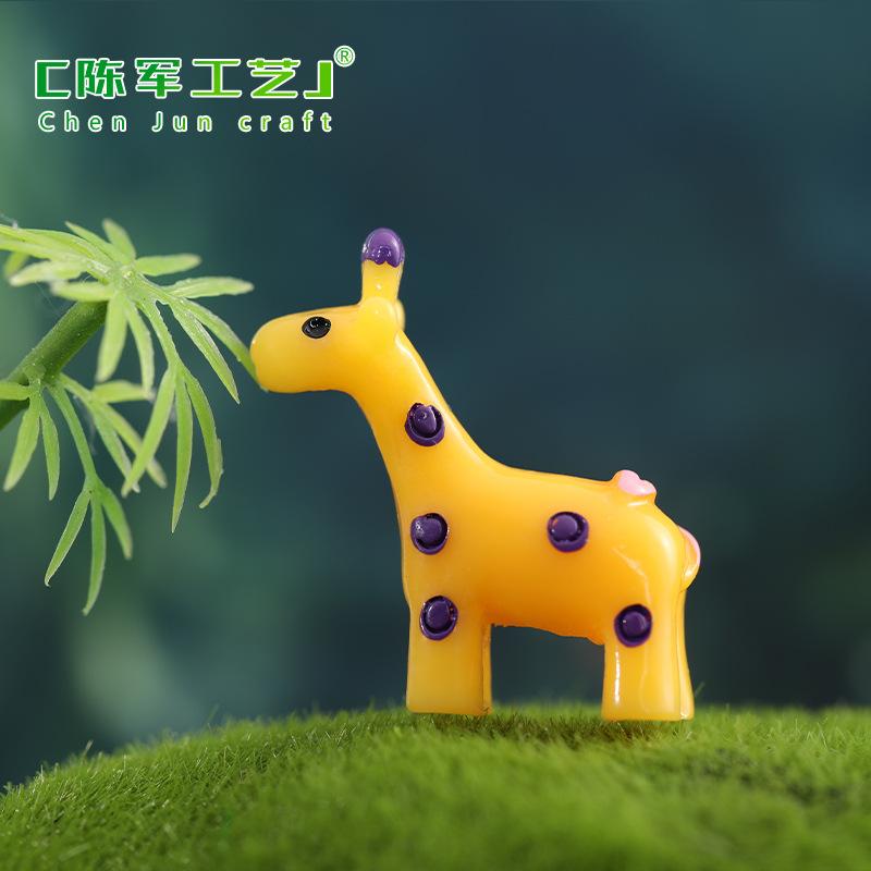 Phụ Kiện Tiểu Cảnh Tiểu cảnh hươu đuôi vàng dễ thương trang trí chậu cây DIY (ZC-1085)