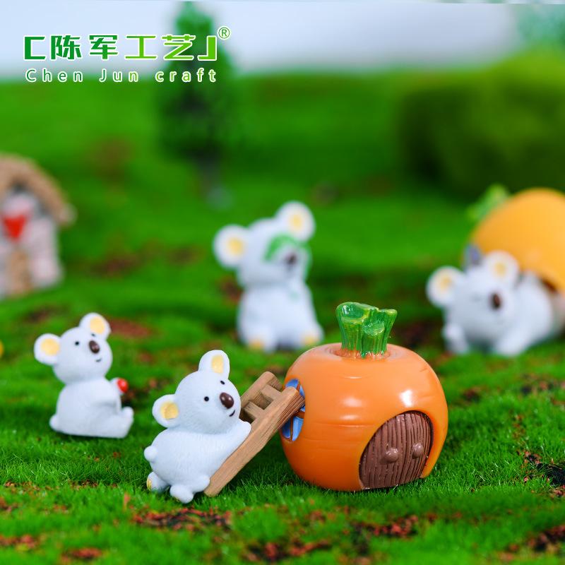 Phụ Kiện Tiểu Cảnh Gấu túi koala resin tiểu cảnh trang trí sáng tạo DIY (ZC-686)